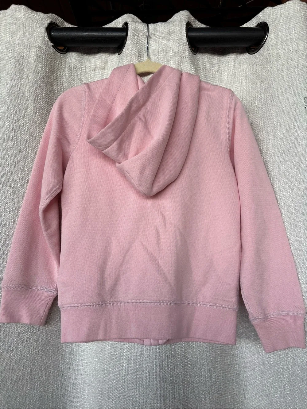 Ralph Lauren Kids Pink Hooded Zip Sweatshirt